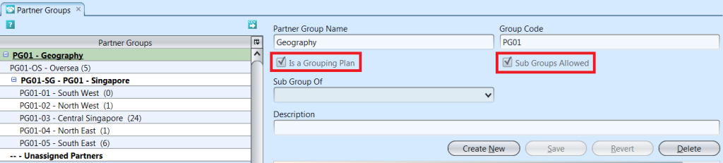 Partner Groups - groupings