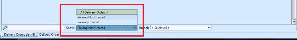 Delivery Order search1