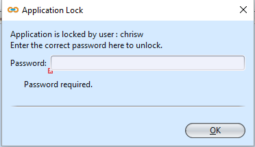 POS Entry - lock password