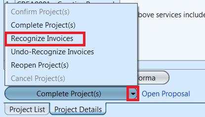 Projects - Recoqnize invoices