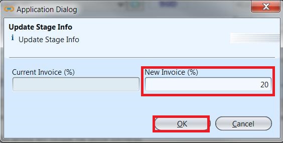Projects - invoicing value