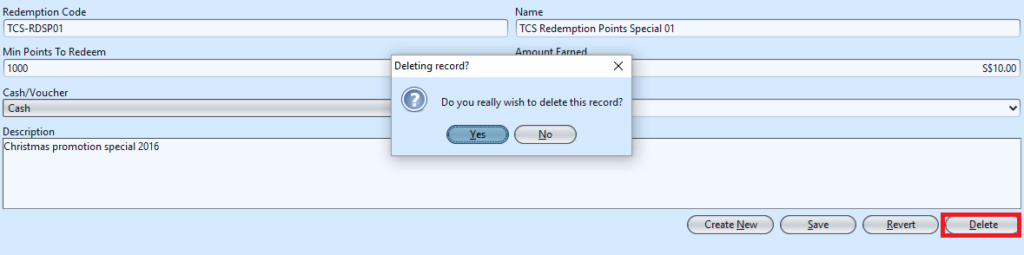 Redemption Point - delete