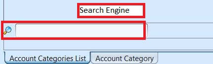 Account Category - search